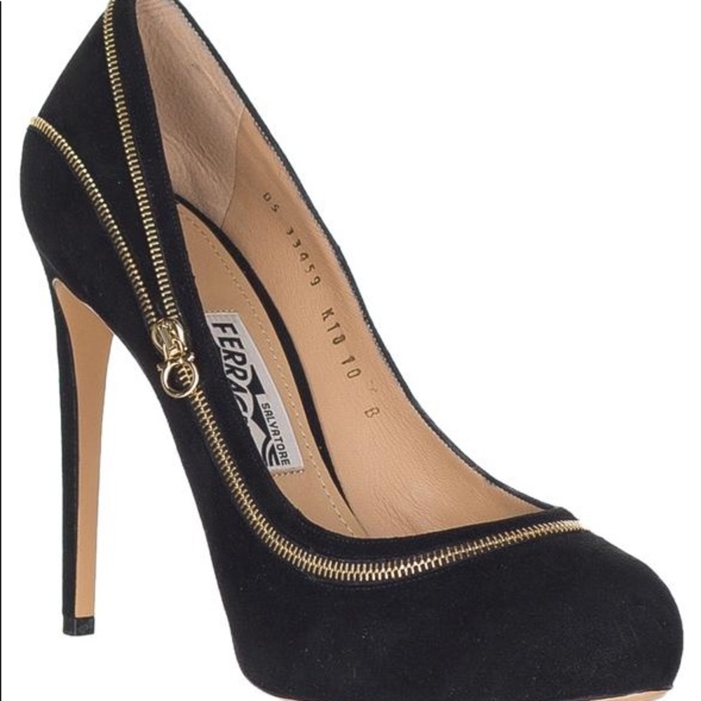 Ferragamo Rory Suede Platform heels